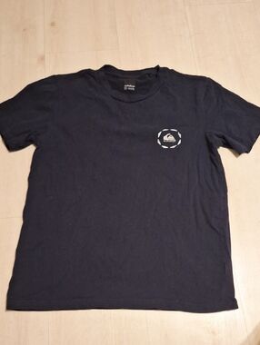 Quiksilver Deep Blue Short Sleeve Logo Tee with Small Chest Emblem